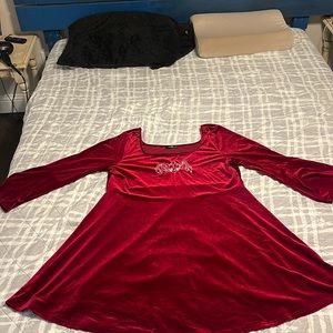Red  2XL dress